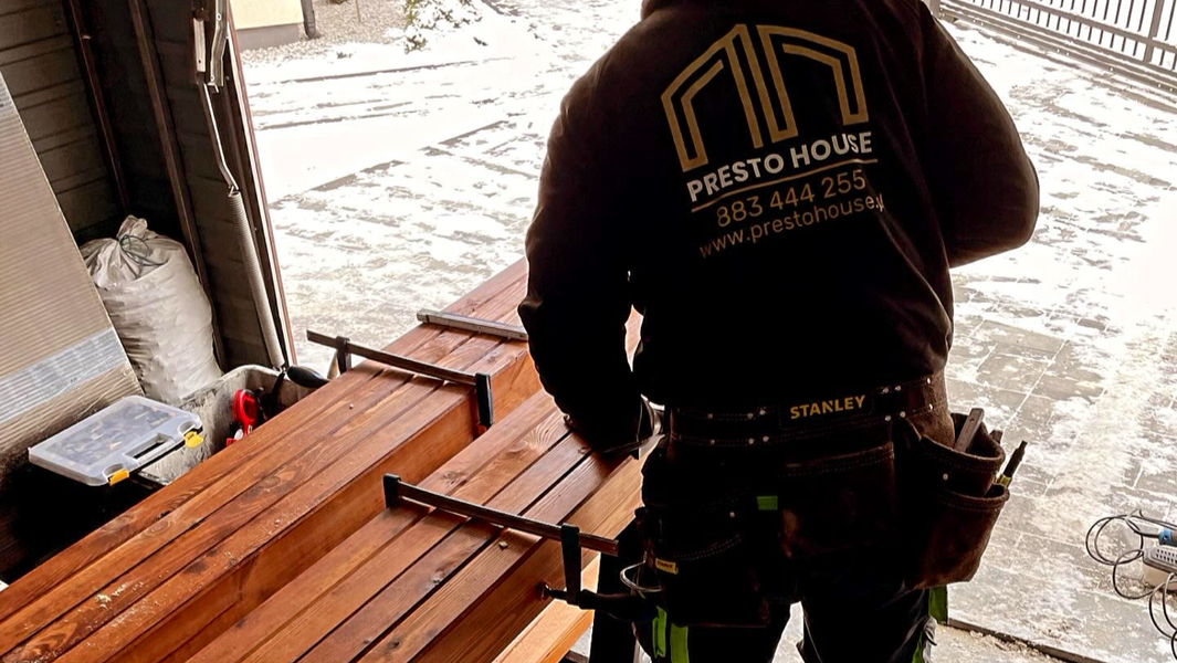 Zdjęcie na okładce dla Presto House - tarasy, elewacje drewniane, zadaszenia, skład drzewny